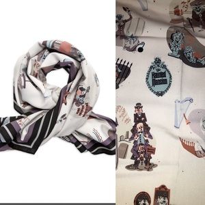 Rare and sold out! BNWT Haunted Mansion scarf! WDW DLR